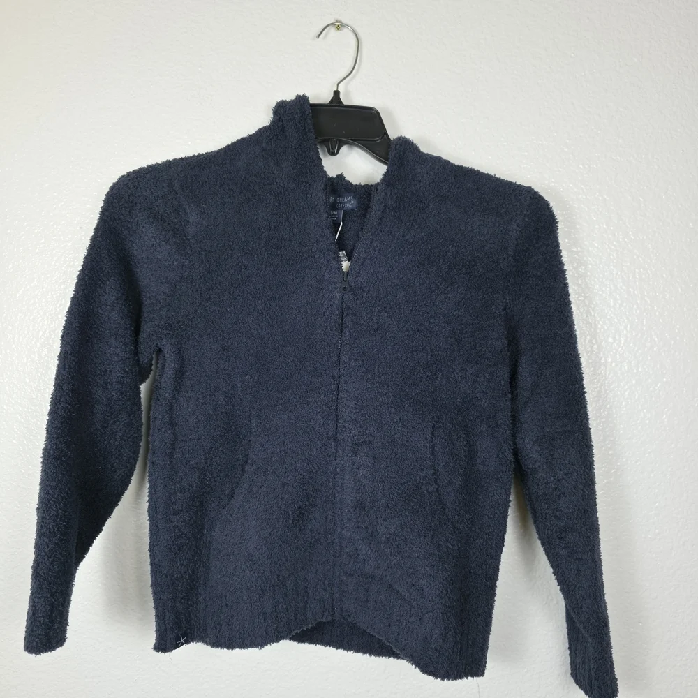 Barefoot Dreams CozyChic Youth Hoodie Indigo Size‎ 8-10